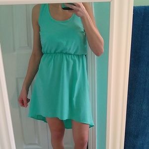 High low dress with Crochet back